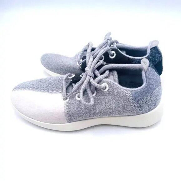 Allbirds Sneakers Men\'s 8 Gray Wool Runner Colorblock Patchwork NWOT $120